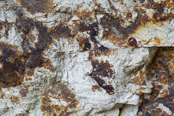 Rust stone wall or grunge stone texture image use for stone background