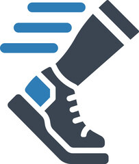 Athlete exercise icon