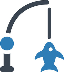 Catch fish icon