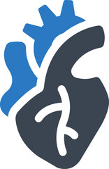 Obraz premium Heart organ icon