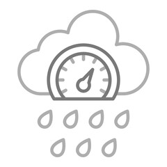 Pressure Greyscale Line Icon