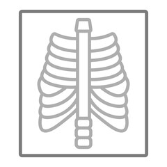 X Ray Greyscale Line Icon