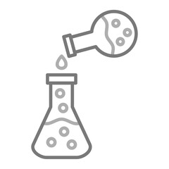 Experiment Greyscale Line Icon