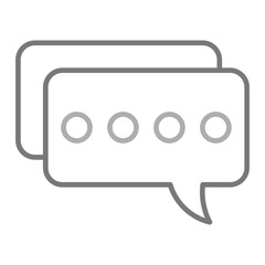 Chat Greyscale Line Icon