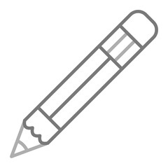 Pencil Greyscale Line Icon