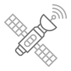 Satellite Greyscale Line Icon