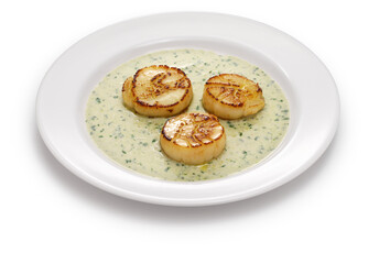 seared scallops, French cuisine