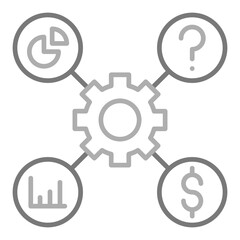 Efficiency Greyscale Line Icon