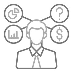 Skills Greyscale Line Icon