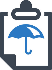 Insurance guarantee policy icon