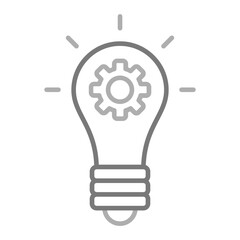 Idea Greyscale Line Icon