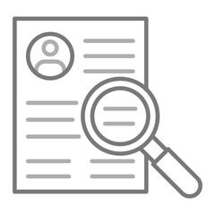 Search Greyscale Line Icon