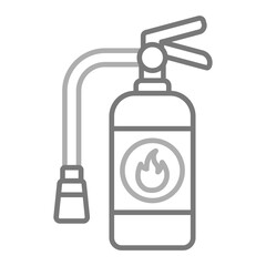 Fire Extinguisher Greyscale Line Icon
