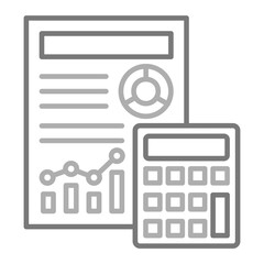 Budget Greyscale Line Icon