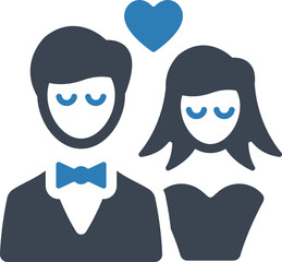 Bride selebration icon