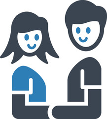 Boyfriend and girlfriend icon