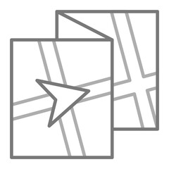 Navigator Greyscale Line Icon