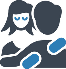 Love hug icon
