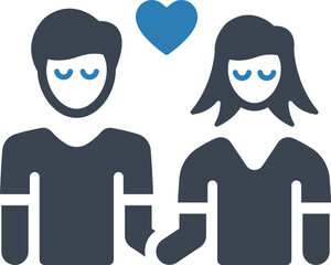 Couple love icon