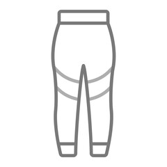 Leggins Greyscale Line Icon