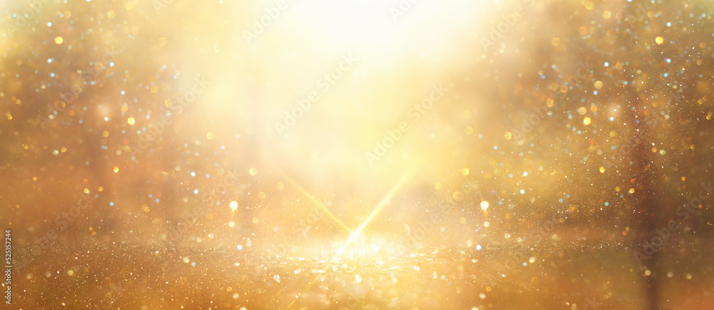 Canvas Prints blurred abstract photo of light burst among trees and glitter bokeh lights