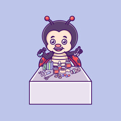 illustration of activities carried out by a doctor