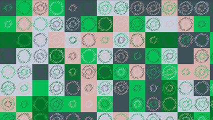 green and grey geometric pattern, seamless wallpaper for fabric, tile, tablecloth
