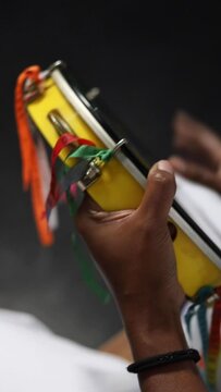 Tambourine or pandeiro musical instrument