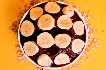 Acai Bowl Brazil Food Oat Grains Banana