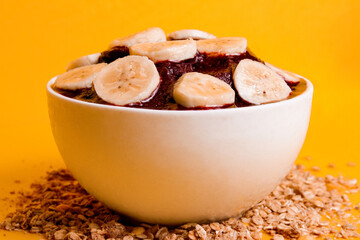 Acai Bowl Brazil Food Oat Grains Banana