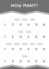 How many of Stapler, game for children. Vector illustration, printable worksheet