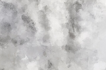 Abstract gray and light gray oil painting background with brush strokes. High resolution full frame digital oil painting. Painting done by me.
