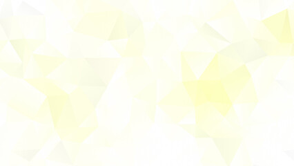 Very bright yellow polygon vector pattern background. Abstract full frame 3D triangular low poly style background in 4k resolution.