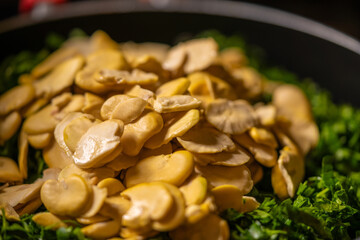 various traditional Tunisian dish with various ingredients of the country