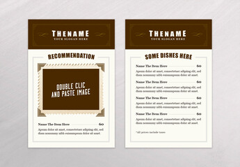 Elegant Vintage Table Tent