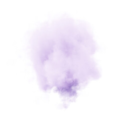 Naklejka premium Purple cloud on white background. 3d rendering.