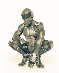 super pilot is is crouching in action