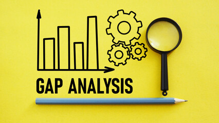 Gap analysis is shown using the text