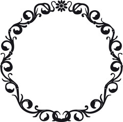 floral frame vintage art vector design handmade