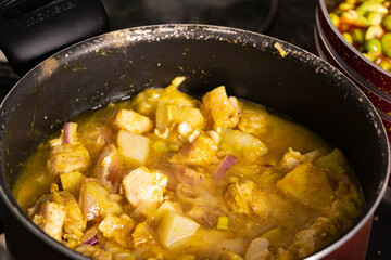 various traditional Tunisian dish with various ingredients of the country