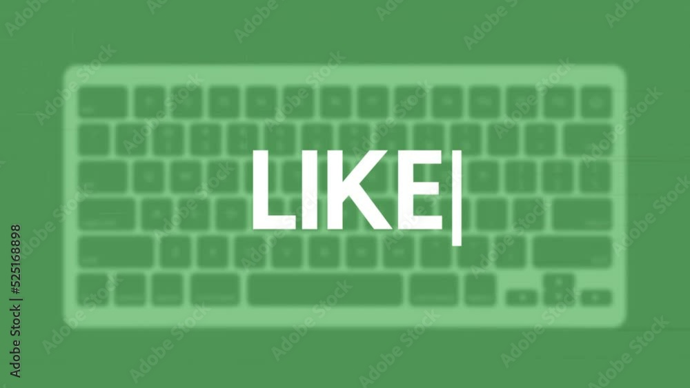 Poster like title. modern flat web template with keyboard template on gray background