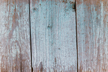 Old faded wooden planks empty background. Close up