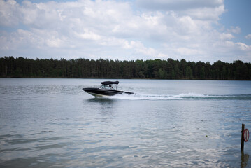 boat on the lake