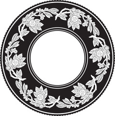 floral frame vector design handmade silhouette