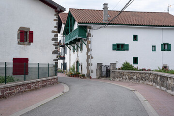 empty street in a small mountain village