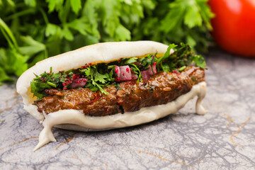 Middle eastern Arabian veg sandwich