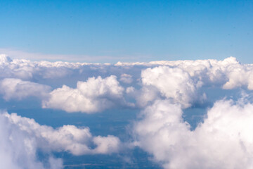 Aerial view of clouds 