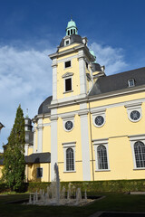 st andreas kirche in düsseldorfer altstadt, deutschland
