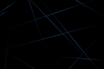 Abstract black with blue lines, triangles background modern design. Vector illustration EPS 10.