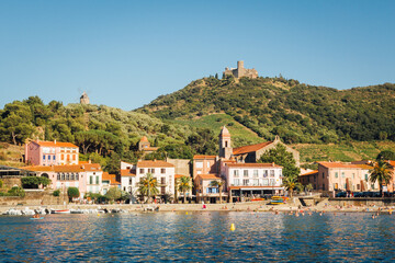 Fototapeta na wymiar La ville de Collioure. Un village méditerranéen. Un village du sud de la France.